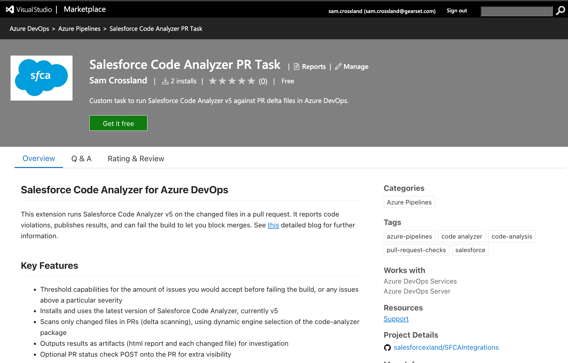 Salesforce Code Analyzer PR Task