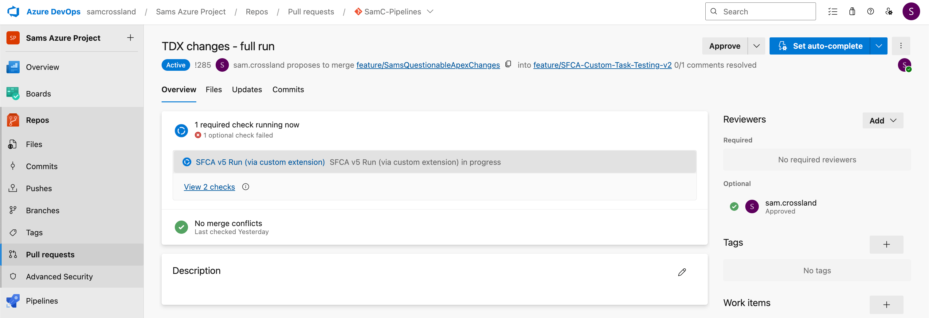 Test the pipeline with a PR